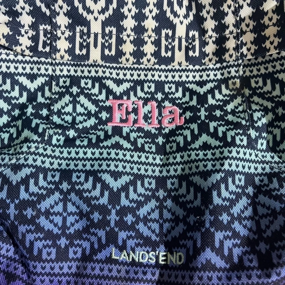 Lands’ End custom embroidered backpack